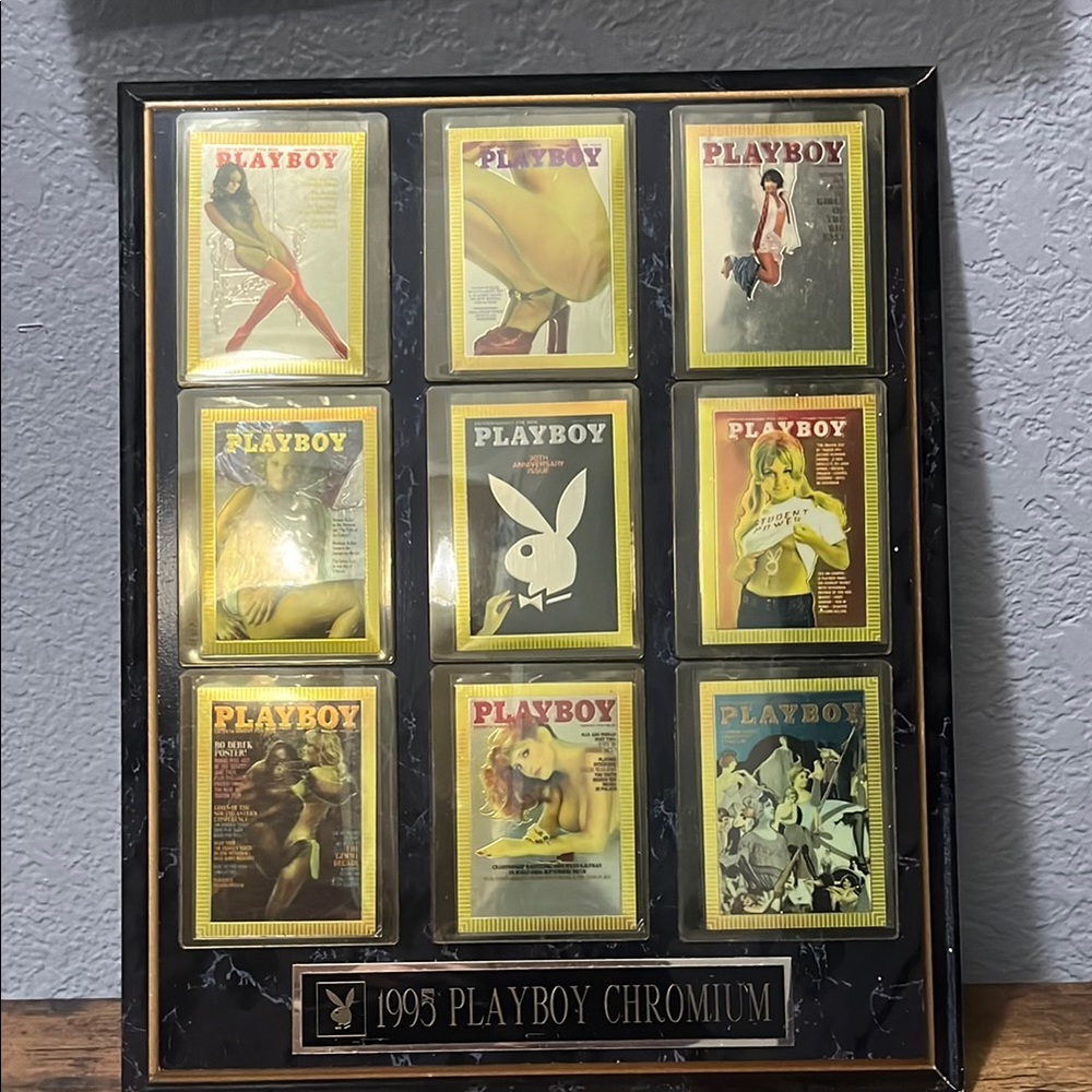 1995 Playboy Chromium Framed Card Set